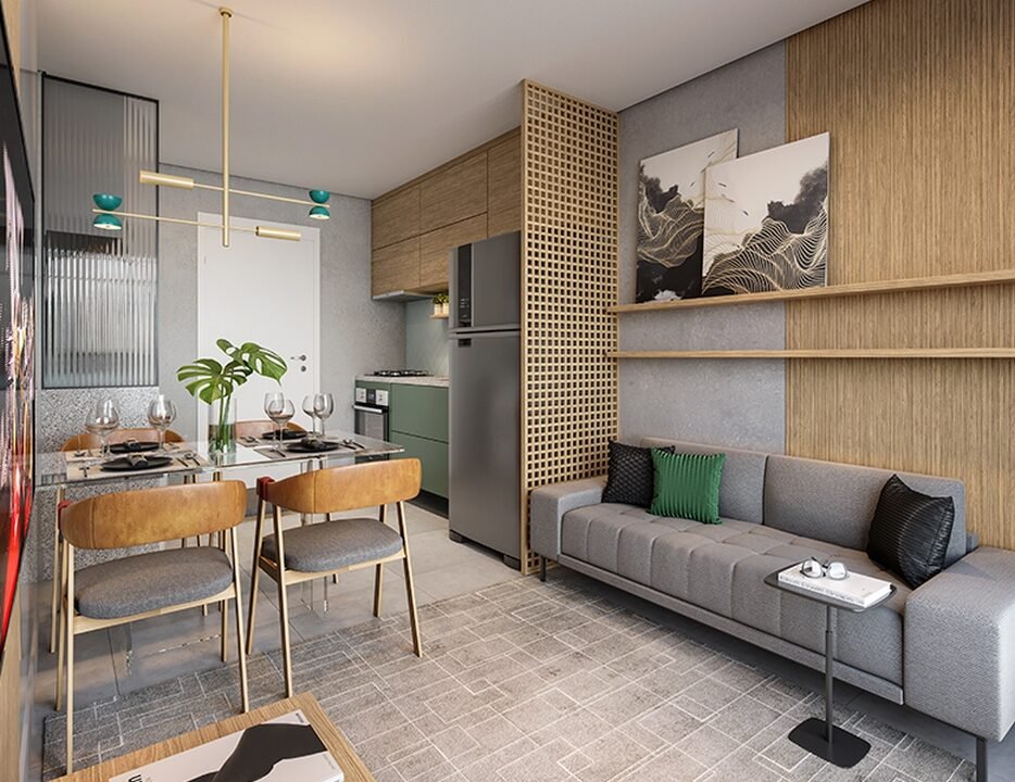 Plano Rio Bonito - Sala cozinha