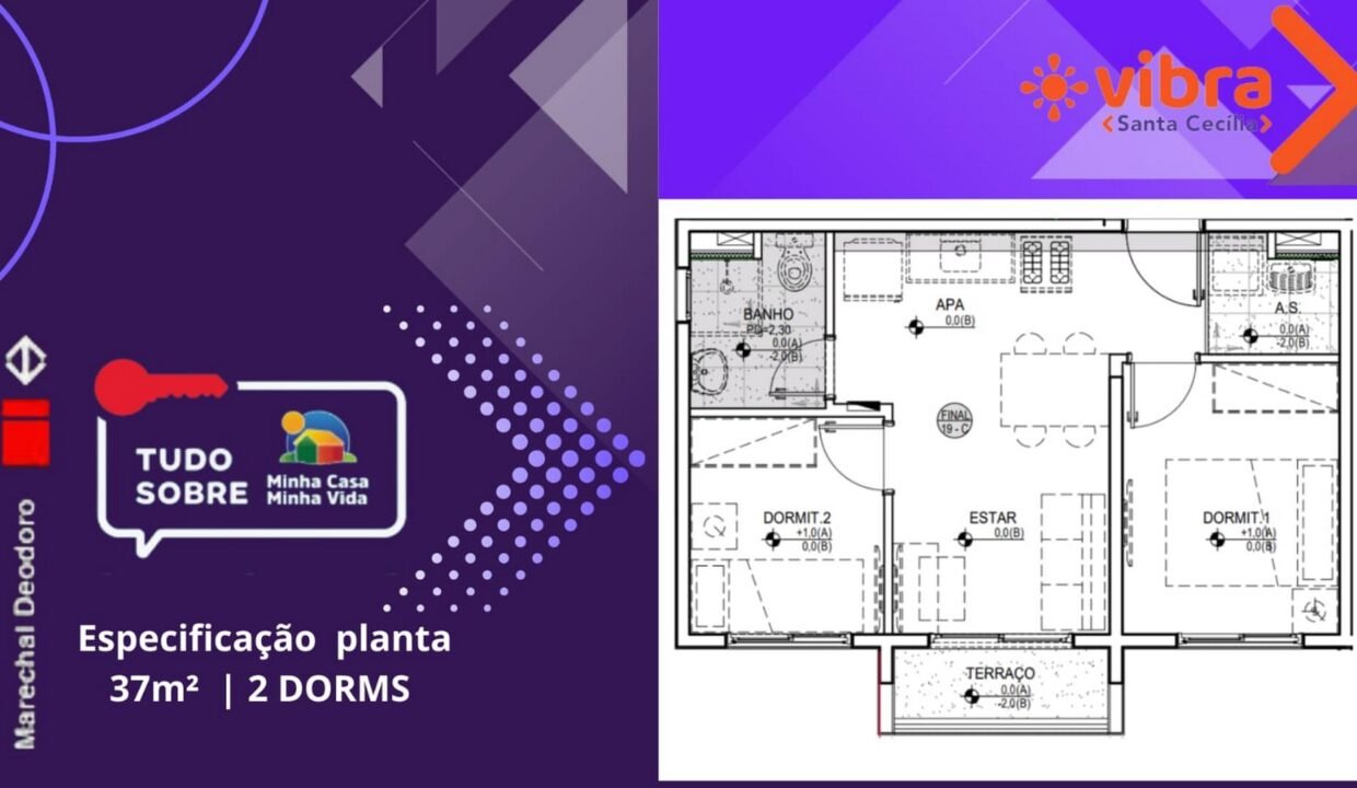 SANTA CECILIA PLANTA 37m²